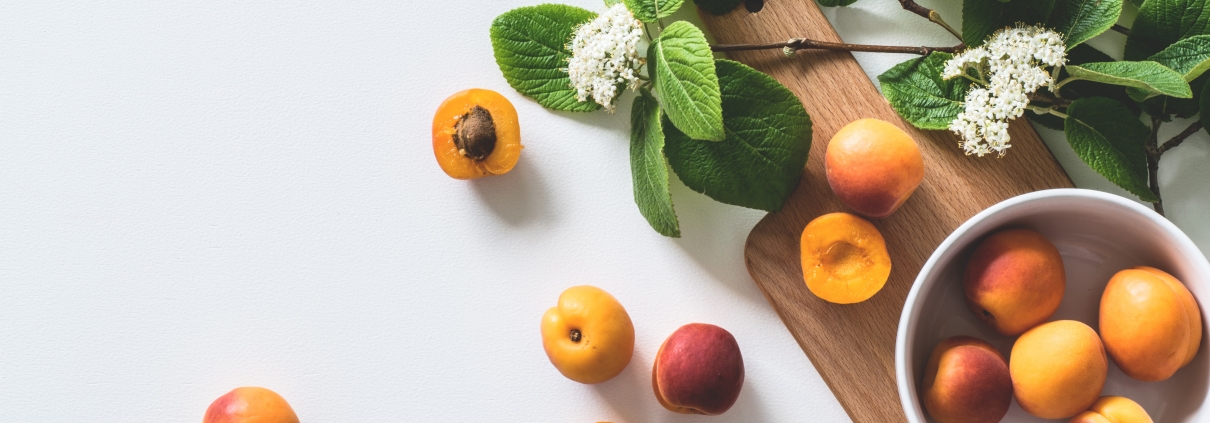 Abricots - feuilles de menthe - recettes - été